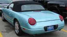 thunderbird Blue, rear drivers side