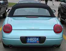 Thunderbird Blue, rear end