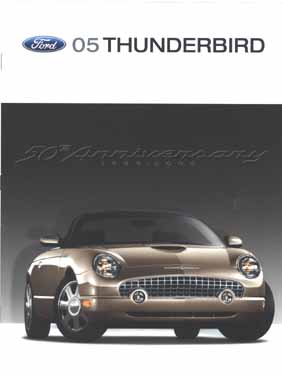 Cover of 2005 Ford Thunderbird brochure