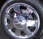 Chrome wheel for premium models -  photo by Terry Bird