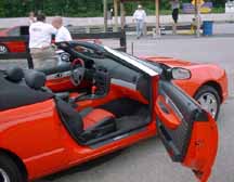 Full red accent interior
